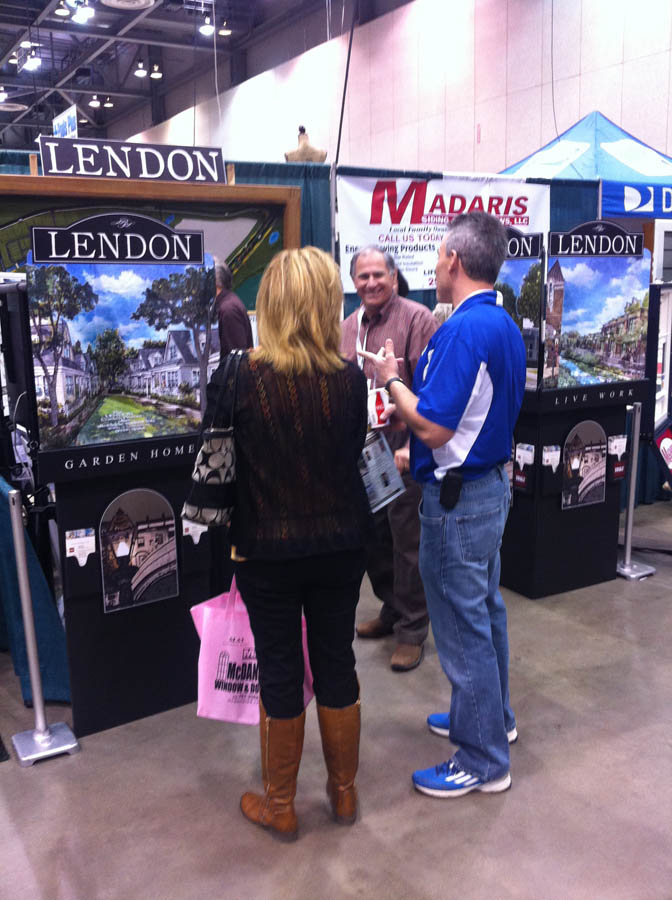 John Blue provides some Information outside the LENDON Booth