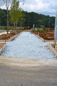 New Sidewalk Forms along Dewitt Drive about to receive fresh concrete