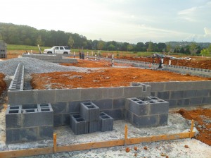 Block is laid on a LENDON Foundation